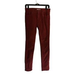 Les Essentials De Monoprix Corduroy Pants Size 14 Skinny Red Teen's cramoisi